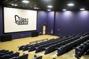 Clips and Reels logo on a screen